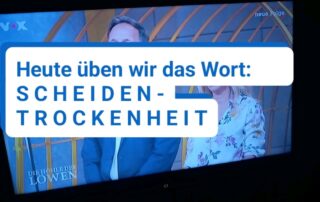 Text: Heute üben wir das Wort SCheidentrockenheit